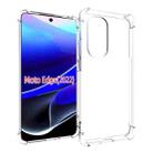 For Motorola Edge 2022 Shockproof Non-slip Thickening TPU Phone Case(Transparent) - 1