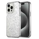 For iPhone 15 Pro Dynamic Colorful Rhombus Diamond Series PC + TPU Phone Case(White) - 1