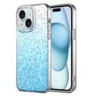 For iPhone 15 Dynamic Colorful Rhombus Diamond Series PC + TPU Phone Case(Blue) - 1