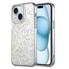 For iPhone 15 Dynamic Colorful Rhombus Diamond Series PC + TPU Phone Case(White) - 1