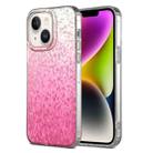 For iPhone 14 Plus Dynamic Colorful Rhombus Diamond Series PC + TPU Phone Case(Pink) - 1