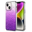 For iPhone 14 Plus Dynamic Colorful Rhombus Diamond Series PC + TPU Phone Case(Purple) - 1