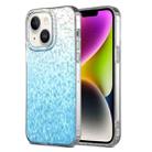 For iPhone 14 Dynamic Colorful Rhombus Diamond Series PC + TPU Phone Case(Blue) - 1