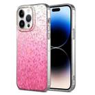 For iPhone 14 Pro Dynamic Colorful Rhombus Diamond Series PC + TPU Phone Case(Pink) - 1