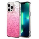 For iPhone 13 Pro Max Dynamic Colorful Rhombus Diamond Series PC + TPU Phone Case(Pink) - 1