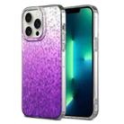 For iPhone 13 Pro Max Dynamic Colorful Rhombus Diamond Series PC + TPU Phone Case(Purple) - 1