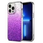 For iPhone 13 Pro Dynamic Colorful Rhombus Diamond Series PC + TPU Phone Case(Purple) - 1