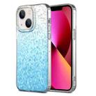 For iPhone 13 Dynamic Colorful Rhombus Diamond Series PC + TPU Phone Case(Blue) - 1