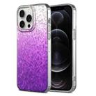 For iPhone 12 Pro Dynamic Colorful Rhombus Diamond Series PC + TPU Phone Case(Purple) - 1