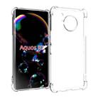 For Sharp Aquos R7 Shockproof Non-slip Thickening TPU Phone Case(Transparent) - 1