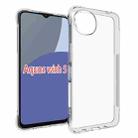 For Sharp Aquos wish5 Shockproof Non-slip Thickening TPU Phone Case(Transparent) - 1