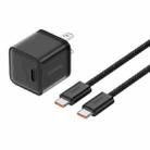 Baseus GaN5 20W mini USB-C / Type-C Gallium Nitride Fast Charger, US Plug(Cluster Black) - 1