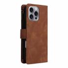 For iPhone 16 Pro Max Multifunctional Multi-Card Wallet Phone Leather Case(Brown) - 3