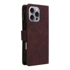 For iPhone 16 Pro Max Multifunctional Multi-Card Wallet Phone Leather Case(Coffee) - 3