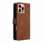 For iPhone 16 Pro Multifunctional Multi-Card Wallet Phone Leather Case(Brown) - 3