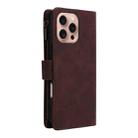 For iPhone 16 Pro Multifunctional Multi-Card Wallet Phone Leather Case(Coffee) - 3