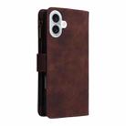 For iPhone 16 Plus Multifunctional Multi-Card Wallet Phone Leather Case(Coffee) - 3