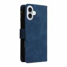 For iPhone 16 Plus Multifunctional Multi-Card Wallet Phone Leather Case(Blue) - 3