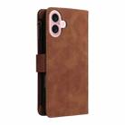 For iPhone 16 Multifunctional Multi-Card Wallet Phone Leather Case(Brown) - 3