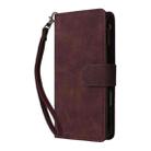 For iPhone 16 Multifunctional Multi-Card Wallet Phone Leather Case(Coffee) - 2