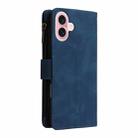 For iPhone 16 Multifunctional Multi-Card Wallet Phone Leather Case(Blue) - 3