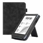 For Pocketbook Verse / Verse Pro Calfskin Leather Smart Tablet Case(Black) - 1