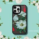 For iPhone 15 Pro Max Skin Feel Matte TPU+PC Shockproof Phone Case(Camellia) - 2