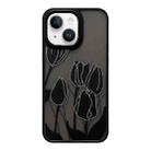 For iPhone 15 Skin Feel Matte TPU+PC Shockproof Phone Case(Tulip) - 1