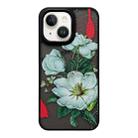 For iPhone 14 Skin Feel Matte TPU+PC Shockproof Phone Case(Camellia) - 1