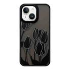 For iPhone 13 Skin Feel Matte TPU+PC Shockproof Phone Case(Tulip) - 1