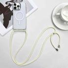 For iPhone 14 Pro MagSafe Magnetic PC + TPU Phone Case with Lanyard(Creamy White) - 1