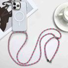 For iPhone 11 Pro Max MagSafe Magnetic PC + TPU Phone Case with Lanyard(Blueberry Houndstooth) - 1