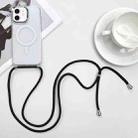 For iPhone 11 MagSafe Magnetic PC + TPU Phone Case with Lanyard(Black) - 1