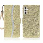 For Samsung Galaxy S24+ 5G Glitter Powder Filp Leather Phone Case(Gold) - 1