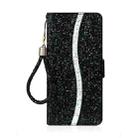 For Samsung Galaxy A15 5G Glitter Powder Filp Leather Phone Case(Black) - 3