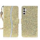 For Samsung Galaxy A15 5G Glitter Powder Filp Leather Phone Case(Gold) - 1
