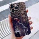 For iPhone 15 Pro Max Precise Hole Oil Painting Pattern PC Phone Case(Rain) - 1