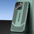 For iPhone 14 Pro Max Ice Sense Heat Dissipation Electroplating Frosted Phone Case(Light Green) - 1