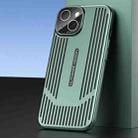 For iPhone 14 Ice Sense Heat Dissipation Electroplating Frosted Phone Case(Light Green) - 1