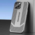 For iPhone 14 Ice Sense Heat Dissipation Electroplating Frosted Phone Case(Grey) - 1