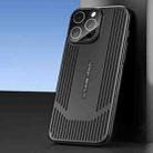 For iPhone 16 Pro Ice Sense Heat Dissipation Electroplating Frosted Phone Case(Black) - 1