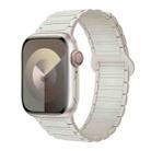 For Apple Watch Series 8 41mm I-Shaped Magnetic Silicone Watch Band(Starlight) - 1