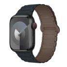 For Apple Watch Series 8 45mm I-Shaped Magnetic Silicone Watch Band(Midnight Chocolate) - 1