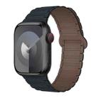 For Apple Watch 42mm I-Shaped Magnetic Silicone Watch Band(Midnight Chocolate) - 1