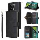 For Xiaomi Redmi Note 13 Pro 5G Global 9 Card Slots Zipper Wallet Bag Leather Phone Case(Black) - 1