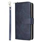 For Xiaomi Redmi Note 13 Pro 5G Global 9 Card Slots Zipper Wallet Bag Leather Phone Case(Blue) - 2