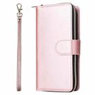 For Xiaomi Redmi Note 13 Pro 4G 9 Card Slots Zipper Wallet Bag Leather Phone Case(Rose Gold) - 2