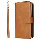 For Xiaomi Redmi Note 13 Pro 4G 9 Card Slots Zipper Wallet Bag Leather Phone Case(Brown) - 2