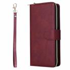 For Redmi Note 11 Pro Global 9 Card Slots Zipper Wallet Bag Leather Phone Case(Wine Red) - 2