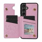 For Samsung Galaxy S24 FE 5G Printed Double Buckle RFID Anti-theft Phone Case(Pastoral Rose) - 2